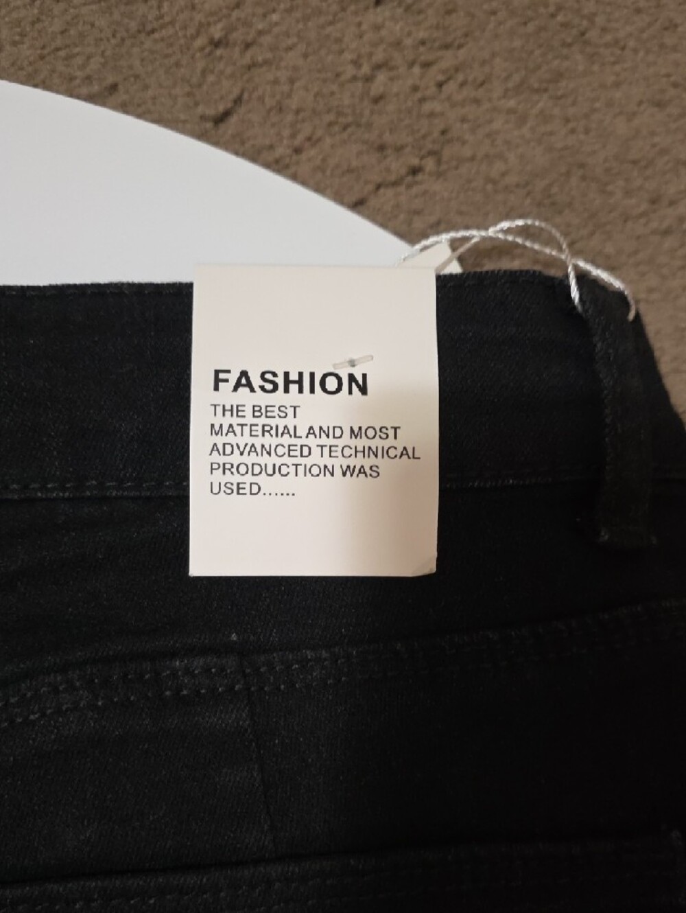 High-Rise Black Flare Jeans with Side Button Detail - Picture 4 of 9